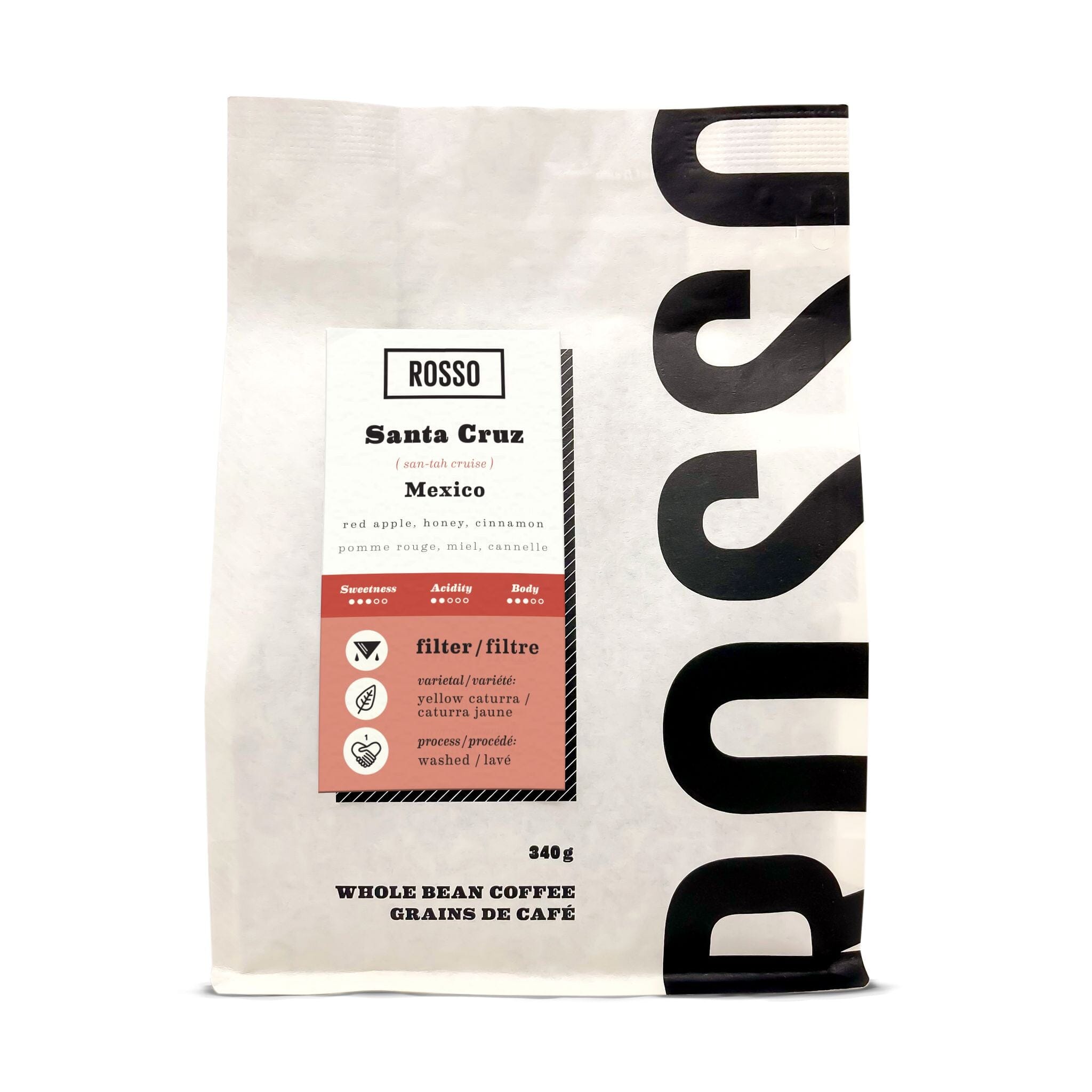 Santa Cruz Washed Yellow Caturra Retail Web Rosso Coffee Roasters