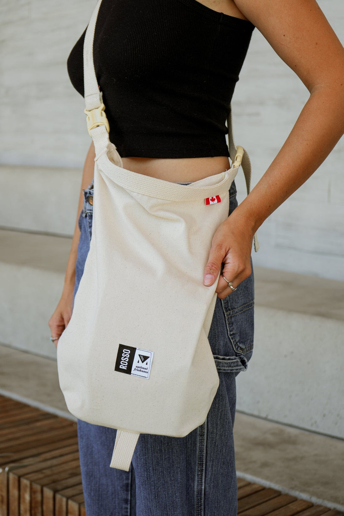 Rosso Crossbody Canvas Bag Retail Web Branded Merch 